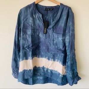 Gypsy 05 tie & dye silk top